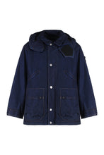 Load image into Gallery viewer, Denim Research - Short padded parka with removable hood
