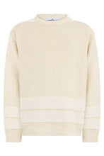Load image into Gallery viewer, Crew neck sweater in blended cotton linen
