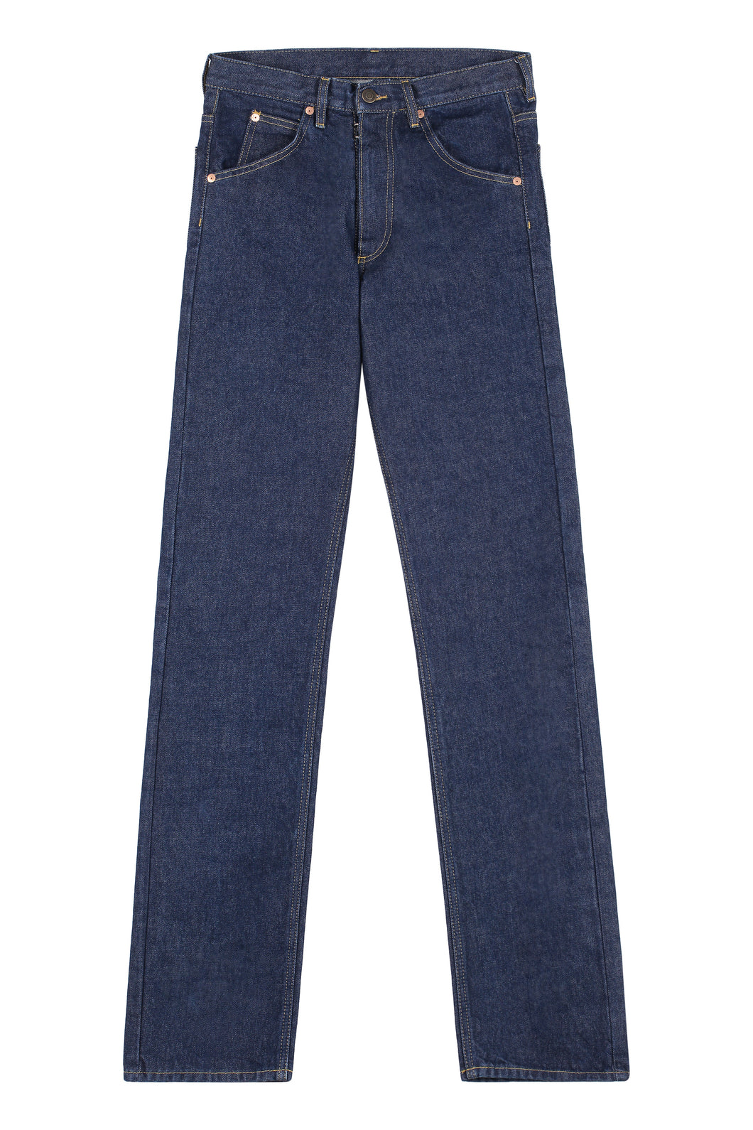 5-pocket straight-leg jeans