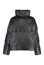Load image into Gallery viewer, Faux leather down jacket
