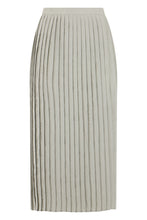 Load image into Gallery viewer, Pleated midi skirt in a blend of acetate and viscose
