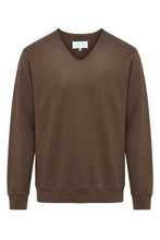 Load image into Gallery viewer, Cotton sweater with V-neck
