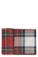 Load image into Gallery viewer, Tartan motif flat pouch
