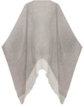Load image into Gallery viewer, Fringed linen fabric cloak
