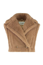 Load image into Gallery viewer, Gilet crop 2-in-1 in teddy fabric
