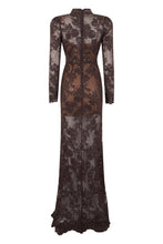 Load image into Gallery viewer, Long lace dress with sequins
