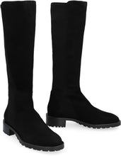Load image into Gallery viewer, 5050 leather and stretch fabric boots
