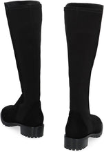 Load image into Gallery viewer, 5050 leather and stretch fabric boots
