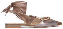 Load image into Gallery viewer, Leather sandal and mesh details
