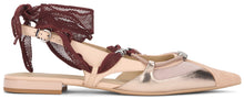 Load image into Gallery viewer, Slingback sandals in leather and fabric
