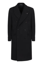 Load image into Gallery viewer, Double-breasted coat in mixed wool
