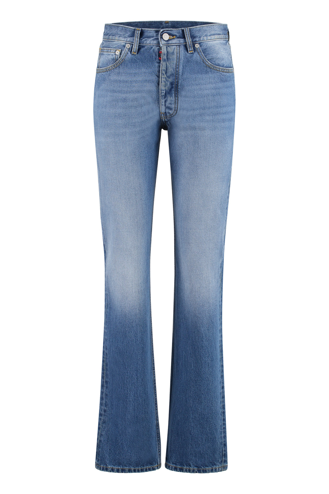 5-pocket straight-leg jeans