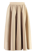 Load image into Gallery viewer, Cotton midi skirt

