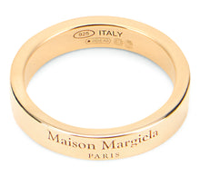 Load image into Gallery viewer, Ring with logo in gold-plated silver
