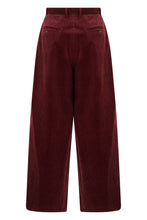 Load image into Gallery viewer, Wide-leg pants in ribbed fabric
