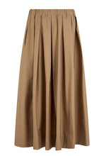 Load image into Gallery viewer, Pleated midi skirt in cotton
