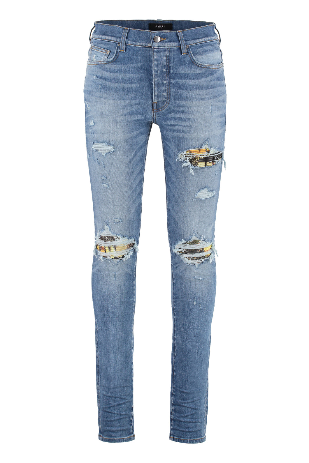 5-pocket ripped skinny jeans