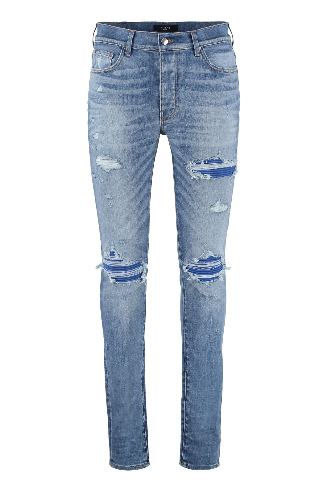 5-pocket ripped skinny jeans