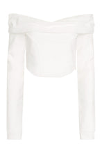 Load image into Gallery viewer, Cotton off-the-shoulder blouse
