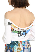 Load image into Gallery viewer, Cotton off-the-shoulder blouse
