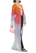 Load image into Gallery viewer, Viscose long cardigan sweater
