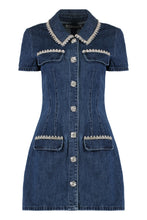 Load image into Gallery viewer, Denim embellished dress
