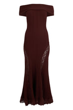 Load image into Gallery viewer, Long dress with lace inserts
