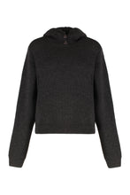Load image into Gallery viewer, Sweater with hood in alpaca blend
