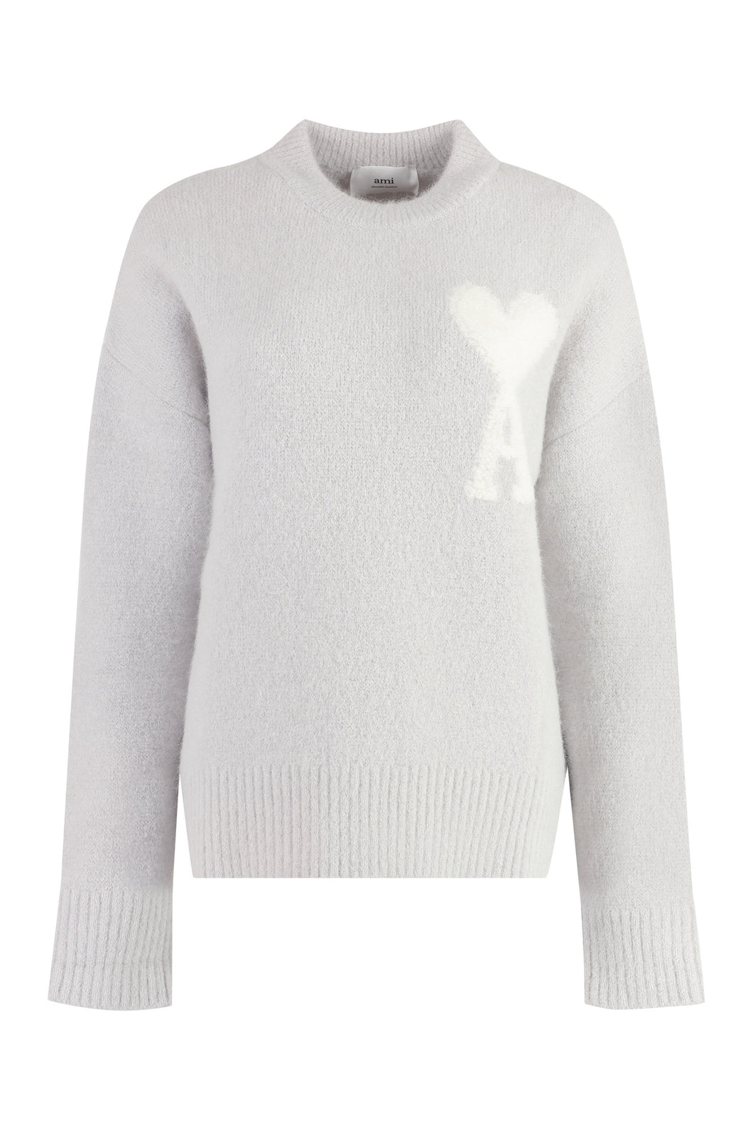 Wool-blend crew-neck sweater
