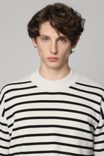Load image into Gallery viewer, Striped crew-neck sweater
