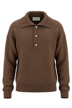 Load image into Gallery viewer, Wool sweater with polo collar

