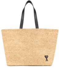 Load image into Gallery viewer, Tote bag Ami de Coeur in raffia

