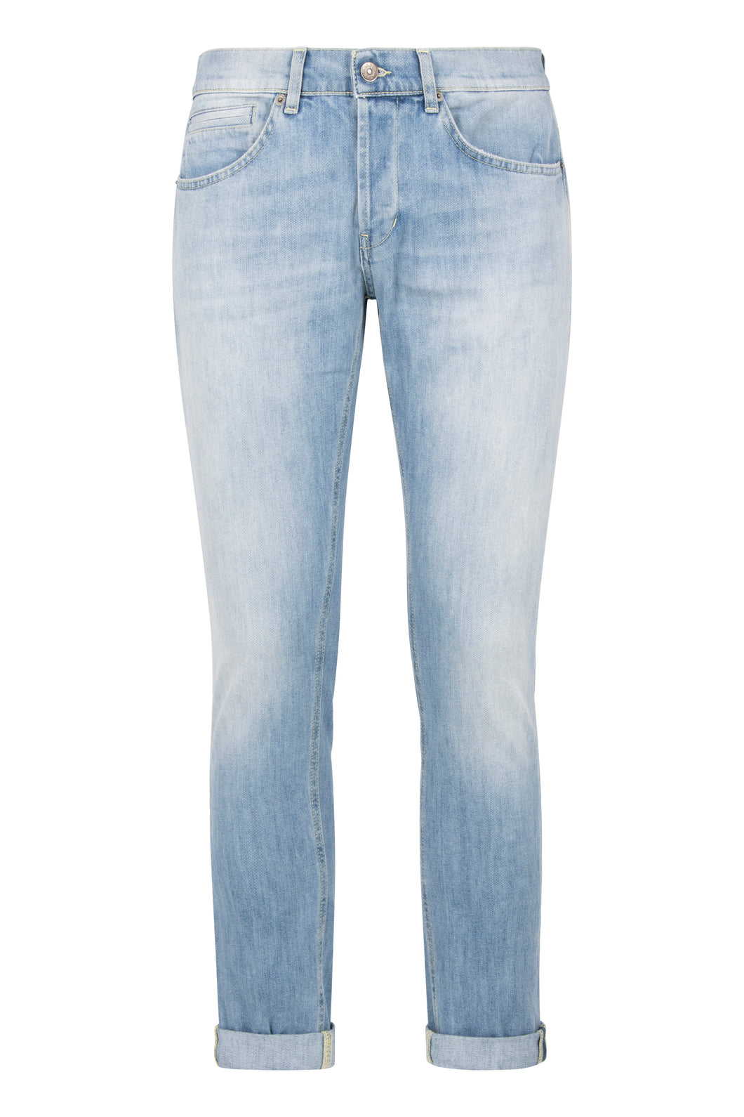 5-pocket straight-leg jeans