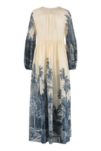 Load image into Gallery viewer, Usuale printed cotton long dress
