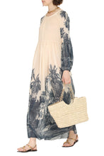 Load image into Gallery viewer, Usuale printed cotton long dress
