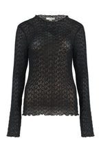 Load image into Gallery viewer, Top long-sleeved Diamond in lace
