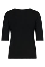 Load image into Gallery viewer, Wool t-shirt with elbow-length sleeves and satin finishes
