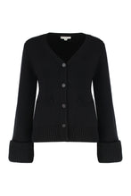 Load image into Gallery viewer, Double-faced cardigan in wool and cashmere blend
