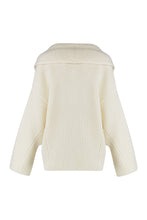 Load image into Gallery viewer, Sweater in draped knit in mixed wool

