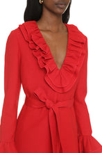 Load image into Gallery viewer, Ruffled crepe mini dress
