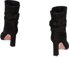Load image into Gallery viewer, Very Bow Tie suede ankle boots
