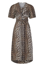 Load image into Gallery viewer, Cotton dress with leopard print
