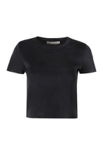 Load image into Gallery viewer, Knit cropped T-shirt
