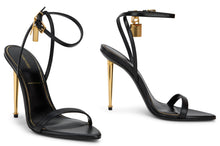 Load image into Gallery viewer, Elegant Sandal with High Heel and Ankle Strap
