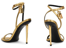 Load image into Gallery viewer, High-heeled sandals in metal
