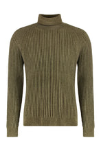 Load image into Gallery viewer, Velvet Rave Turtleneck sweater with ribbing
