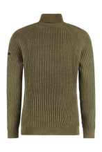 Load image into Gallery viewer, Velvet Rave Turtleneck sweater with ribbing

