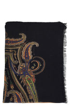 Load image into Gallery viewer, Scarf in wool and cashmere with paisley pattern
