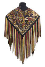 Load image into Gallery viewer, Silk shawl with fringes
