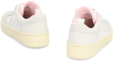 Load image into Gallery viewer, Raise leather and fabric low-top sneakers
